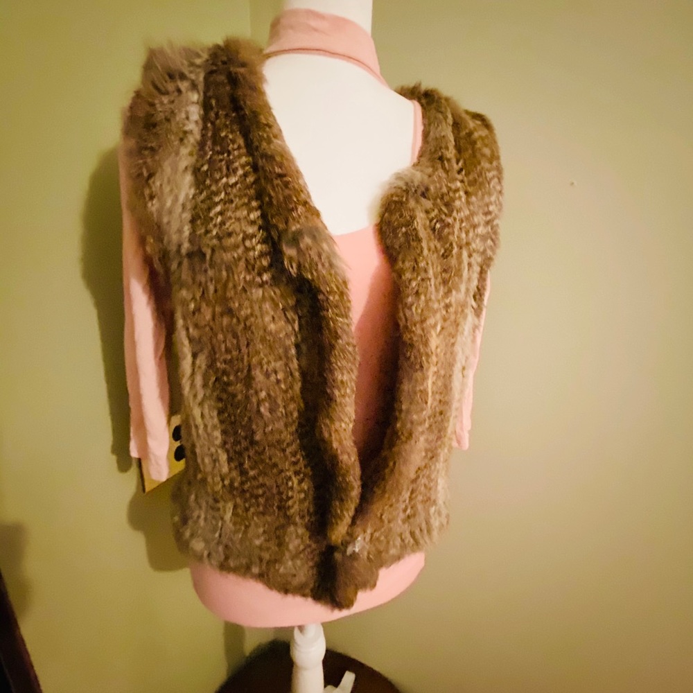 Rabbit Fur vest Medium